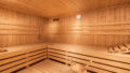 Finnische Sauna im Untergeschoss