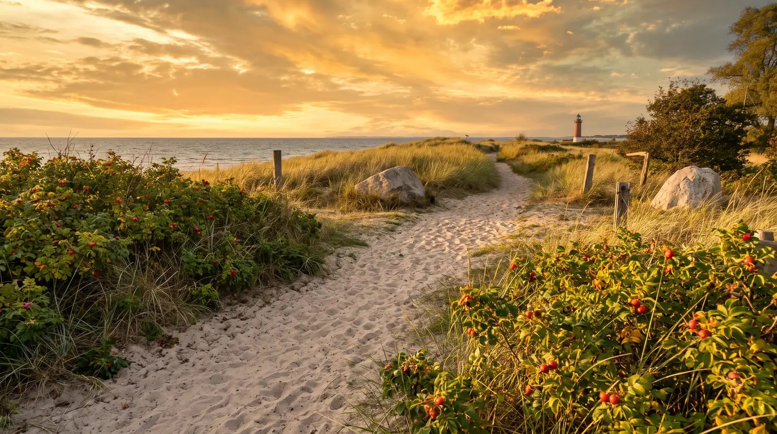 Dünenweg an der Ostseeküste bei Dahme in Holstein